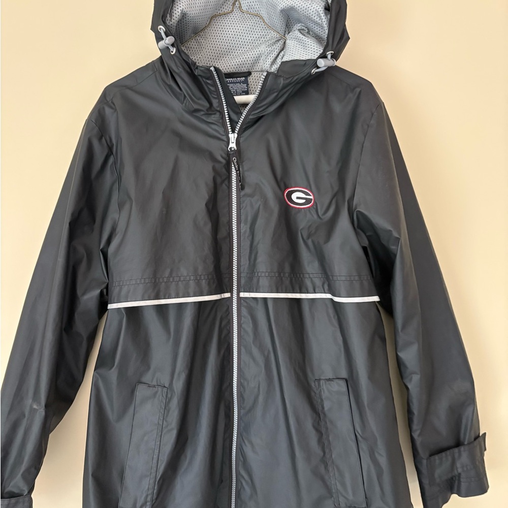 Charles River Apparel Black Hooded Jacket